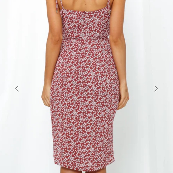 Hello Molly Red Floral Dress - Picture 4 of 14